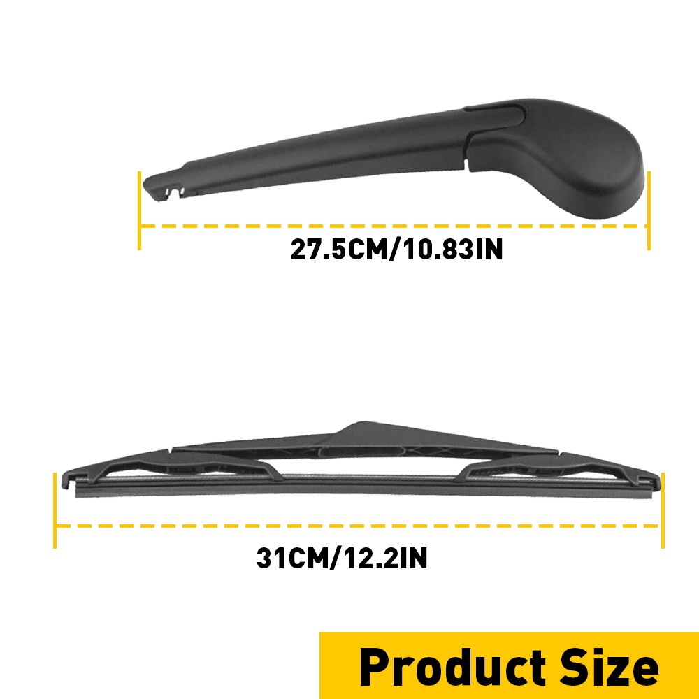 Rear Wiper Arm & Blade For 2012-2018 Ford hatchback Focus Back Windshield Wiper