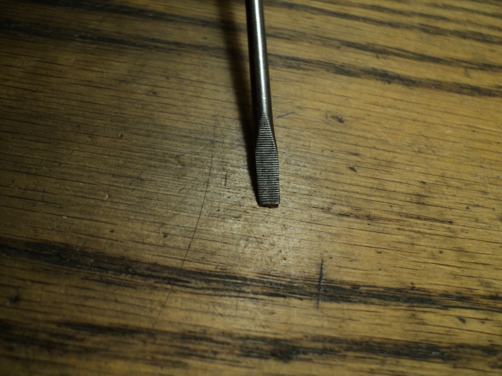 Vintage Flat Blade Pocket Screw Driver Tool - 3-7/8" Long
