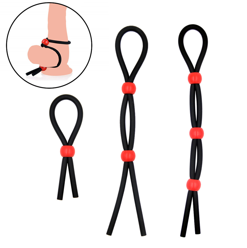 3PCS/Set Adjust Silicone Male Enhancer Penis Chastity Ring Lock Delay Ring Time