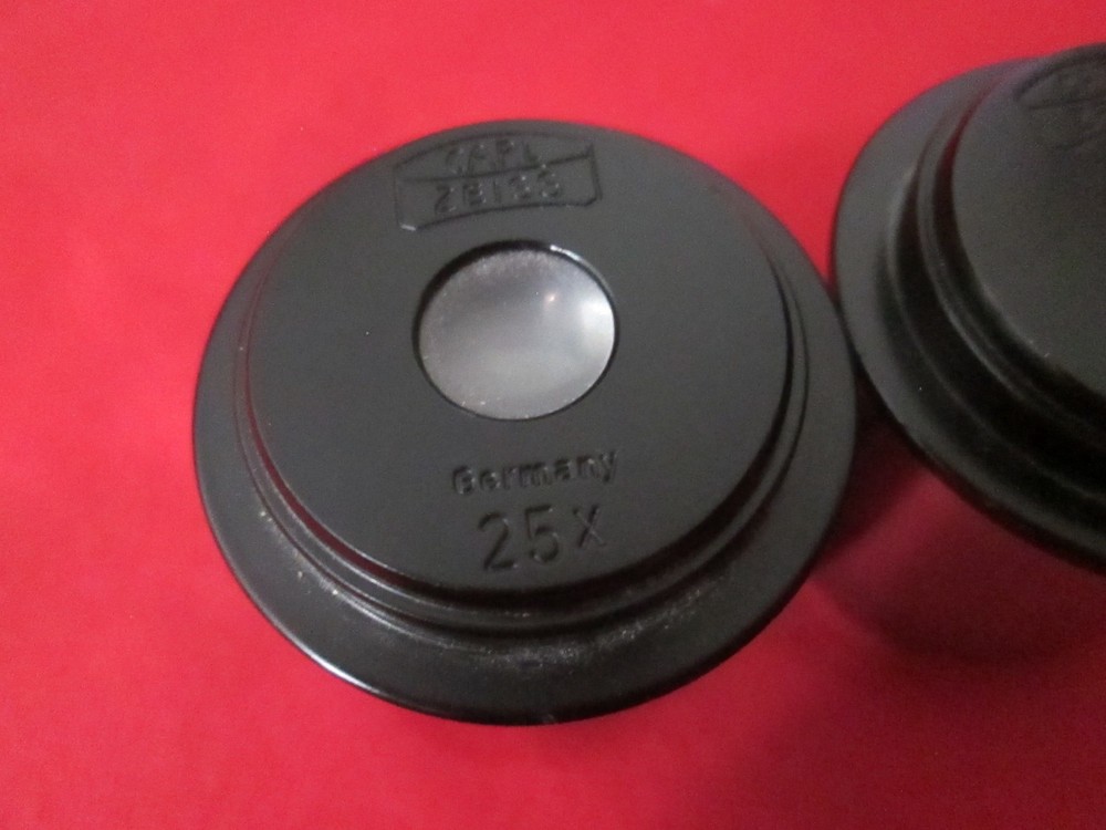Carl Zeiss Germany 25x Microscope Eyepiece x2