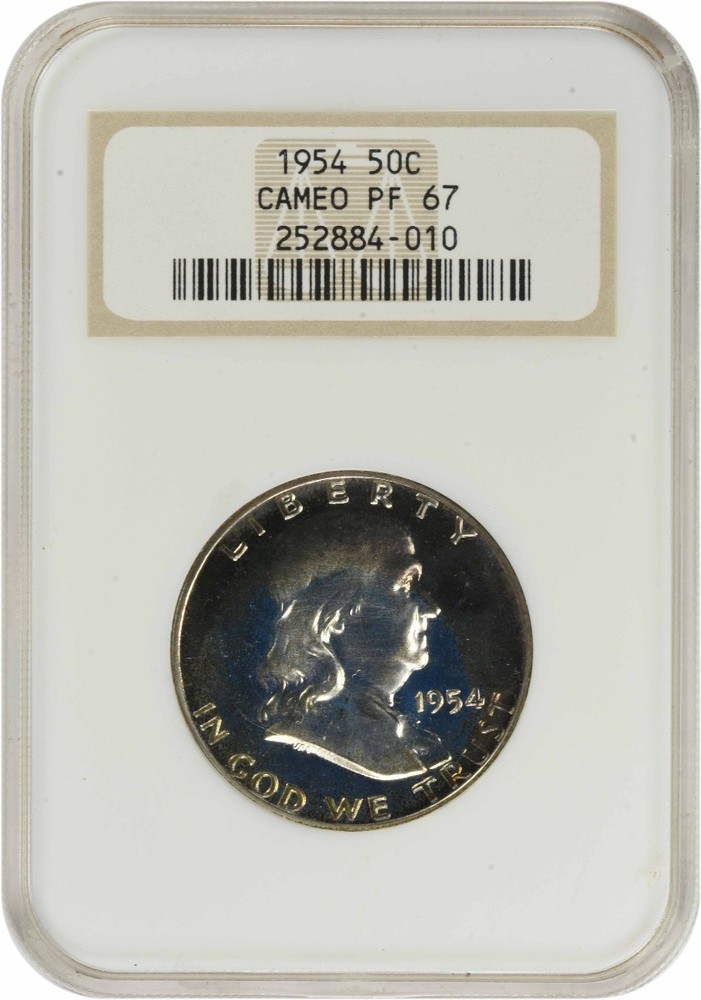 1954 Franklin Silver Half Dollar PR67CAM NGC