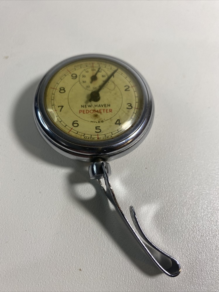Vintage Metal New Haven Pedometer