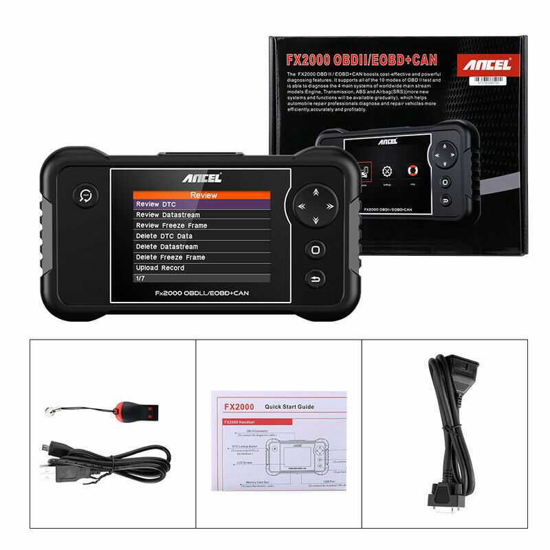 Ancel FX2000 OBD2 Scanner ABS SRS Code Reader Check Engine Car Diagnostic Tool