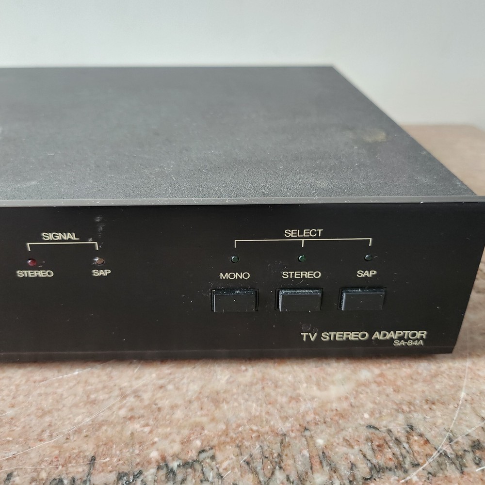 NEC Tv Stereo Adaptor SA-84A powers Up