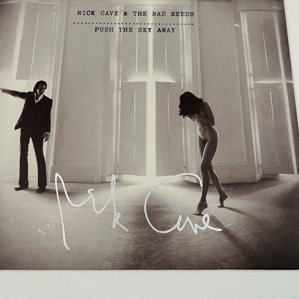 NICK CAVE SIGNED PUSH THE SKY AWAY RECORD LP AUTOGRAPHED JSA COA