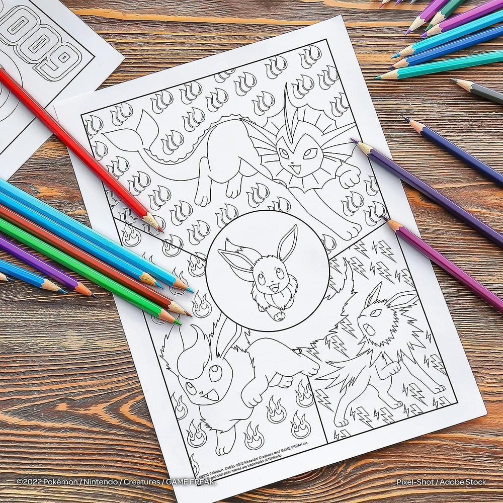 Pokemon Advanced Coloring and Stickers Activity Set Advanced/Kids/gift