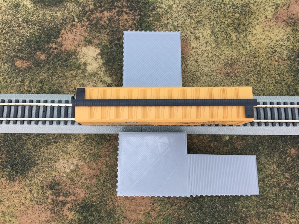 2 pc Loading Platform Dock with Ramp - N Scale 1:160 - No Assembly Required!