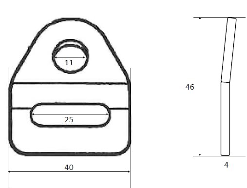 TRS Motorsport Fabric Door Handle Pull, Boot Trunk Strap, Grab Handle, Red