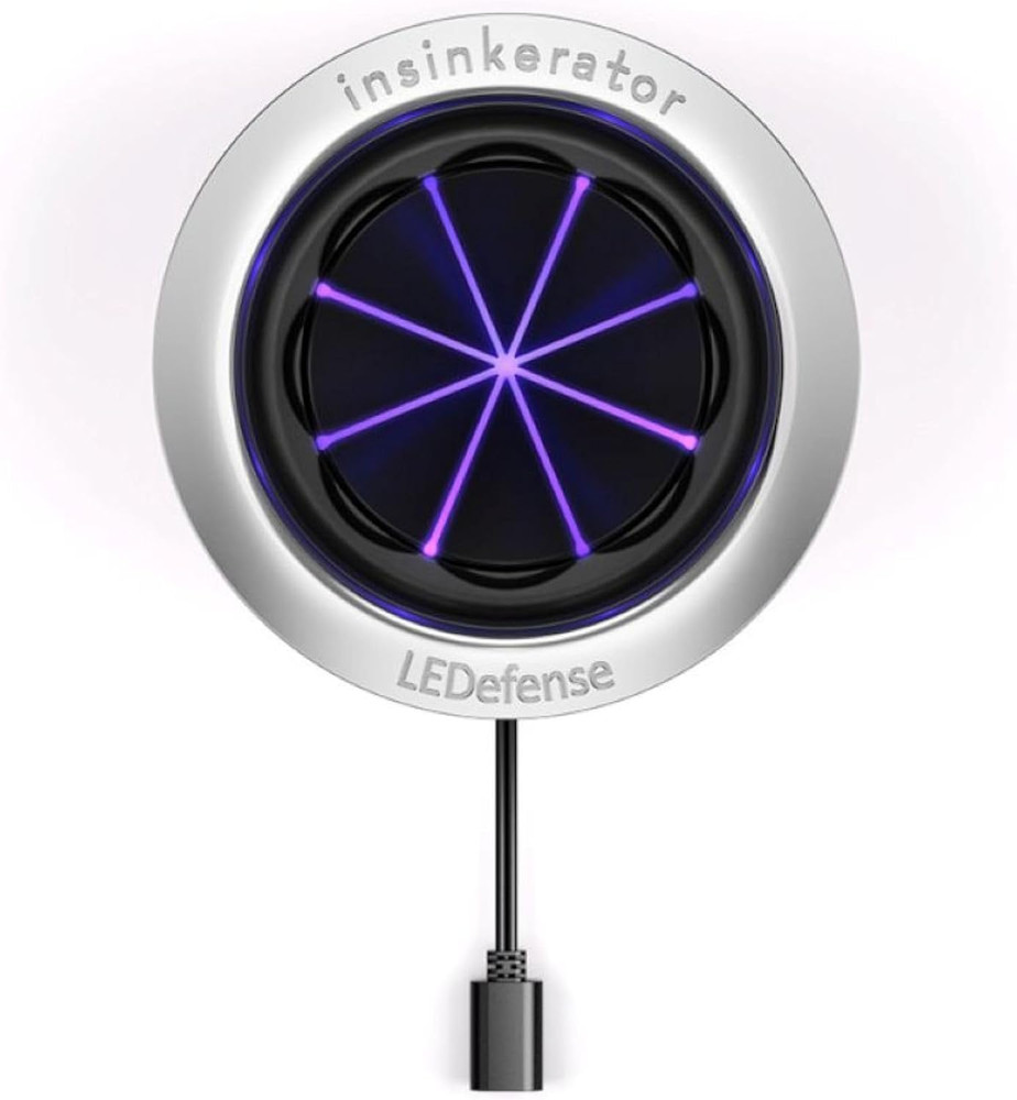 Ledefense Garbage Disposal Flange, Antimicrobial LED Accessory for  Garbage Disp