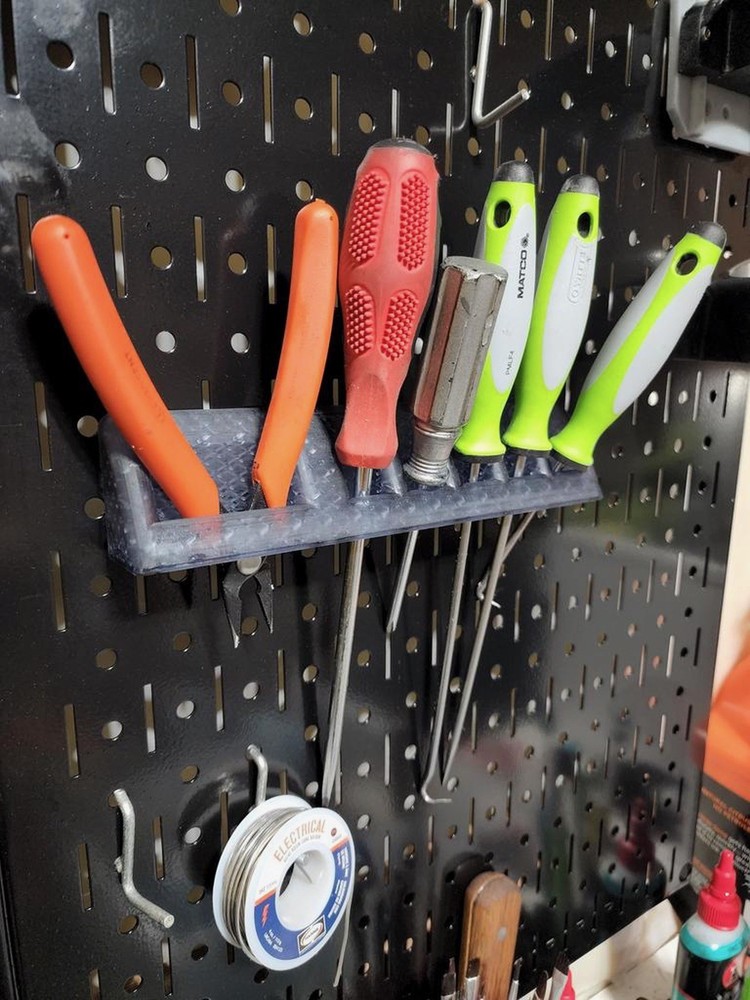 Pegboard Tool Holder Organizer - Workshop Storage Rack for Garage Organization -