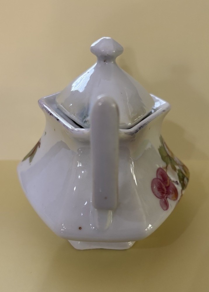 Vintage Grape Sugar Bowl, Made In Germany
