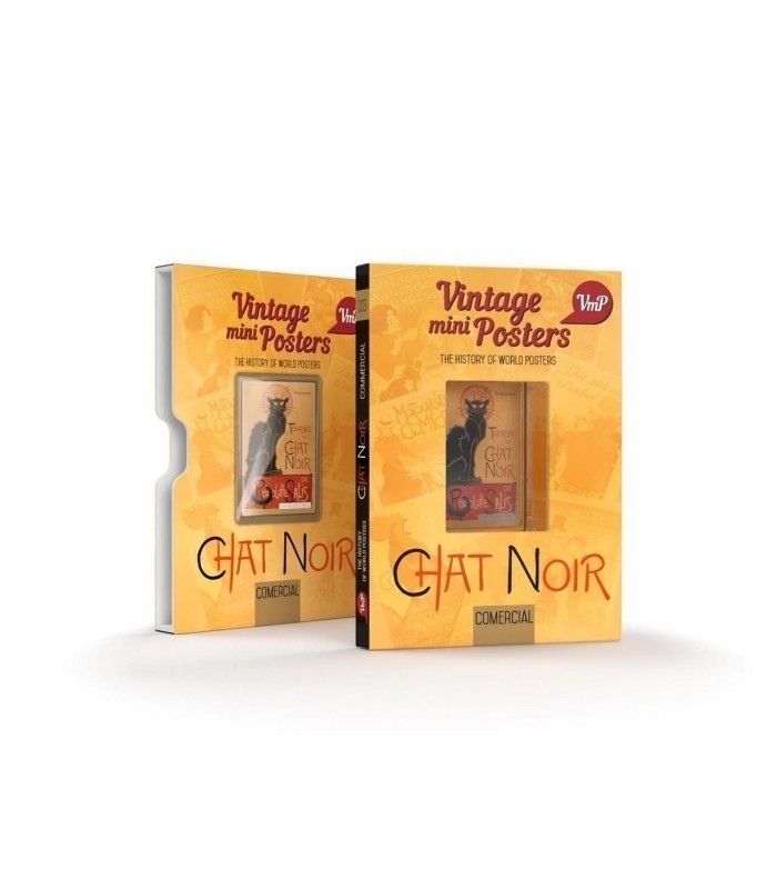 2015 VINTAGE MINI POSTERS CHAT NOIR 1/2 OZ SILVER COIN