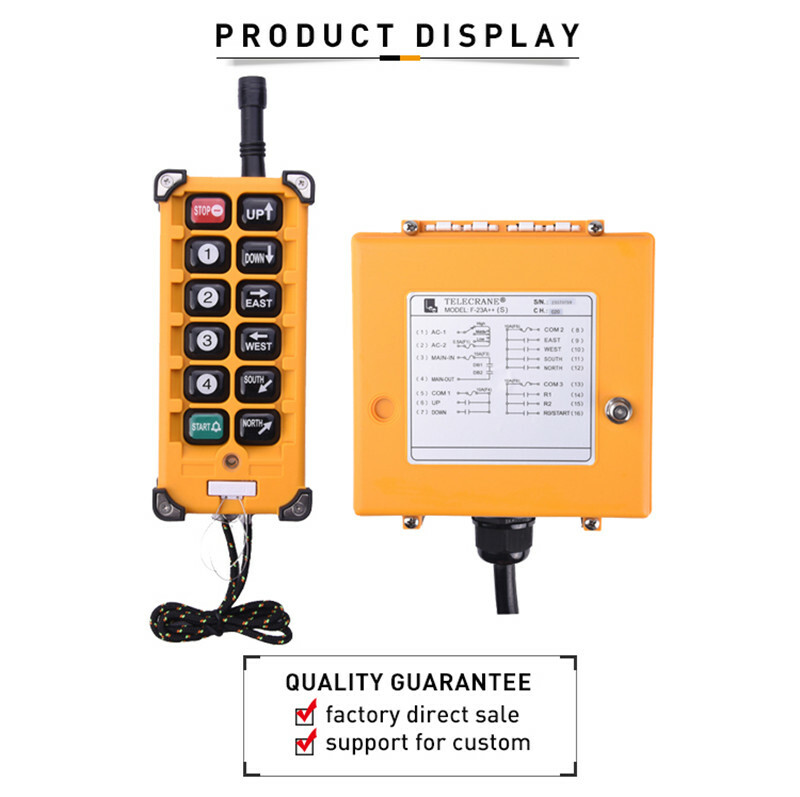 Hoist Wireless Industrial Remote Controller Radio Electric Transmitter Receiver