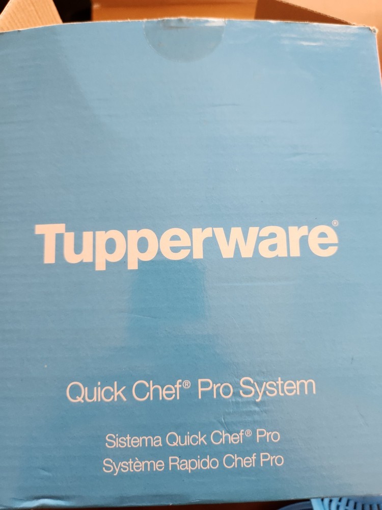 Tupperware Quick Chef Pro System Manual Food Processor #5578B-1 BLUE