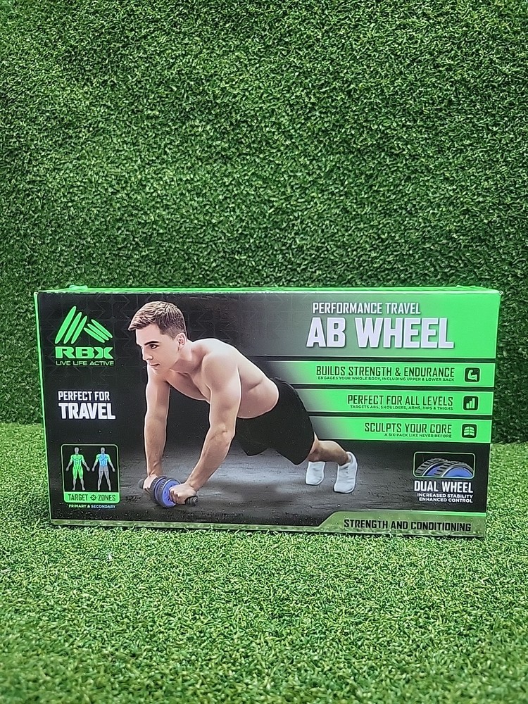 RBX Performance Travel Ab Wheel Core Exercise Strength Training