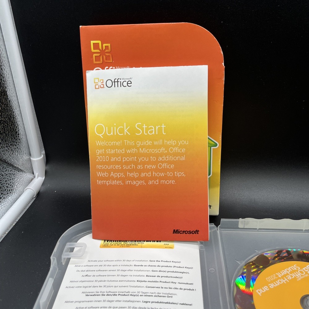 Microsoft Office Home and Student 2010 Software for Windows (79G-02144)
