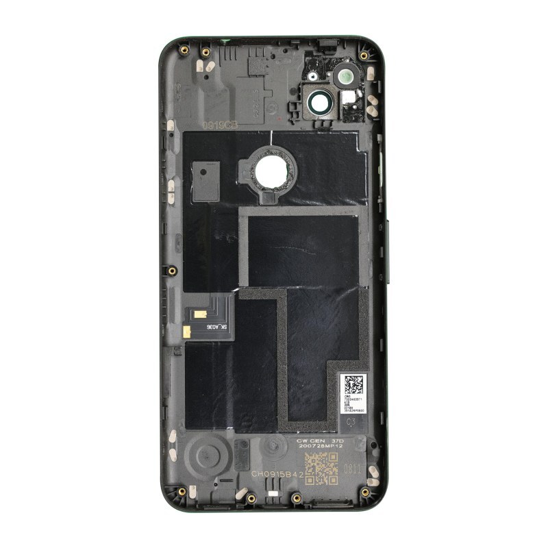 Back Plastic for Google Pixel 4a Black Green Button Premium Replacement Fix