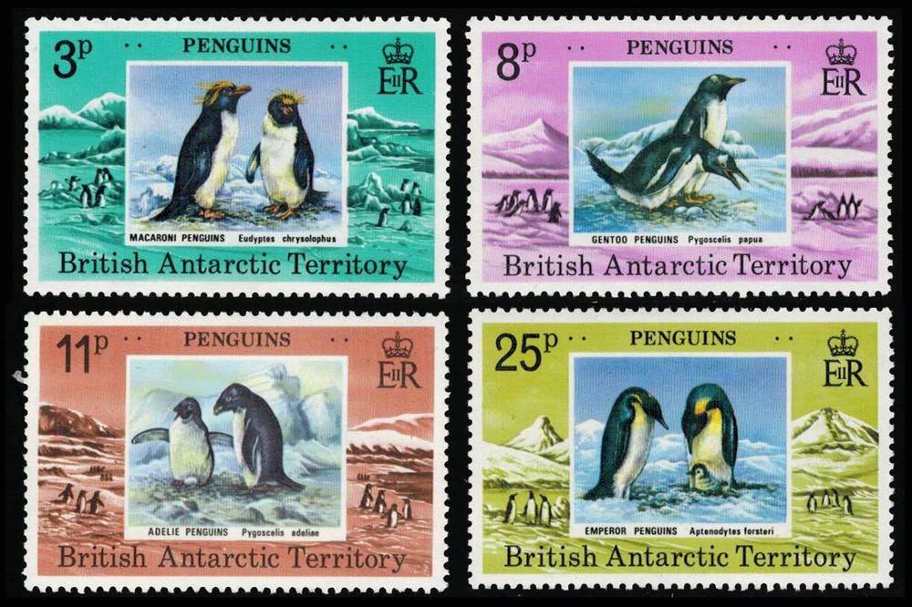 British Antarctic Territory Scott 72-75 Mint never hinged.