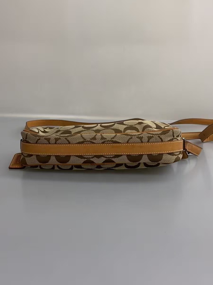 COACH Shoulder Bag -- BEG Overall Pattern