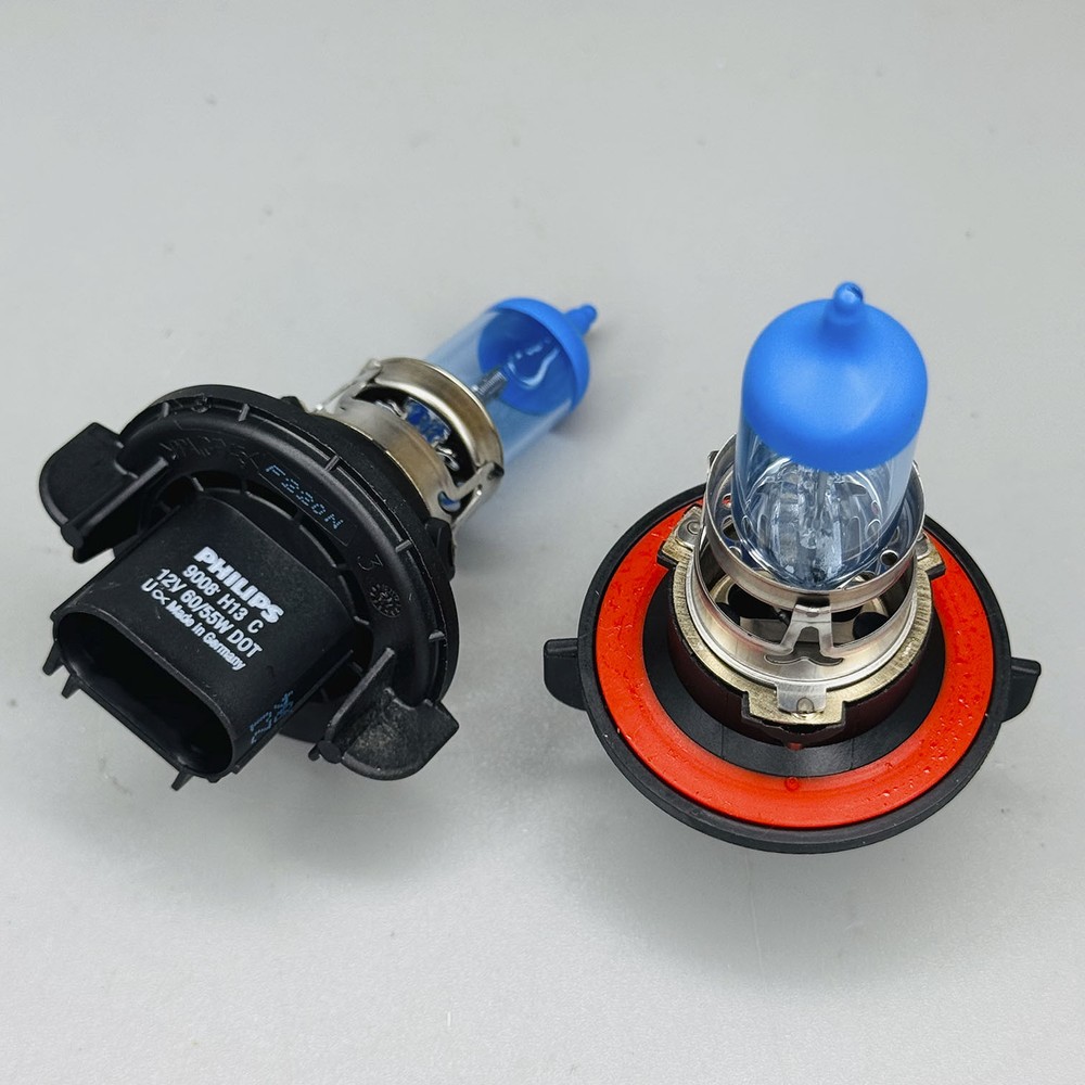 Philips CrystalVision Ultra H13 9008 Halogen Car white Xenon Headlight Bulbs x2