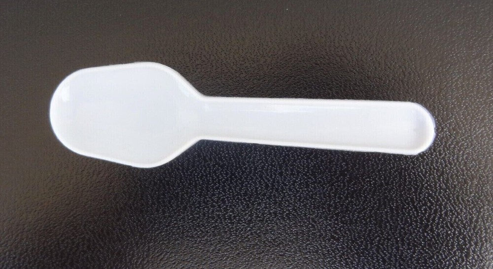 White Taster Spoon Polypropylene SFTS11PP ~ Qty: 100 or 500 Spoons