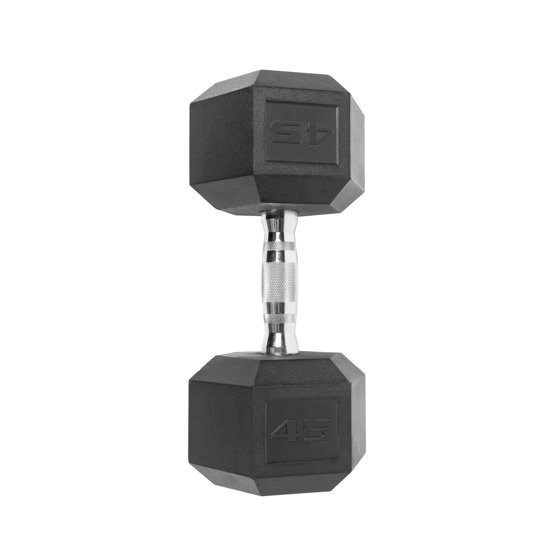 (2 pack) CAP Barbell Coated Hex Dumbbell, Single 45 Lbs