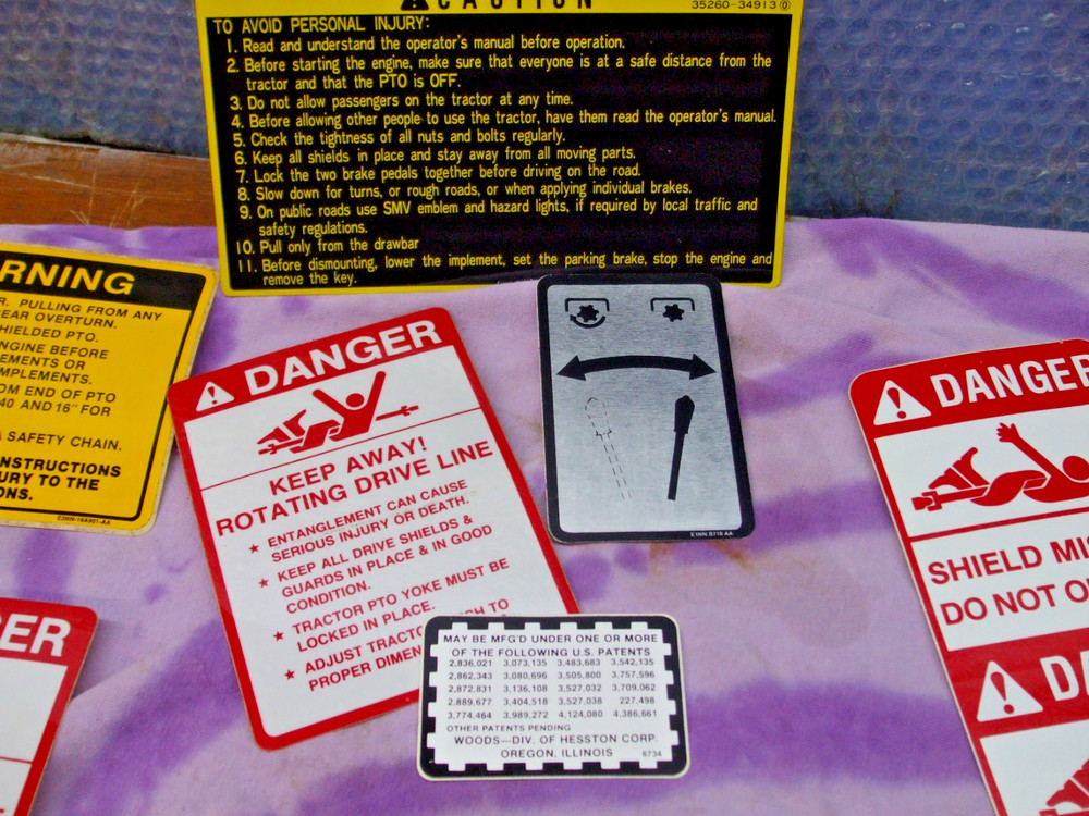 Woods RM59 Mower decal package kit.