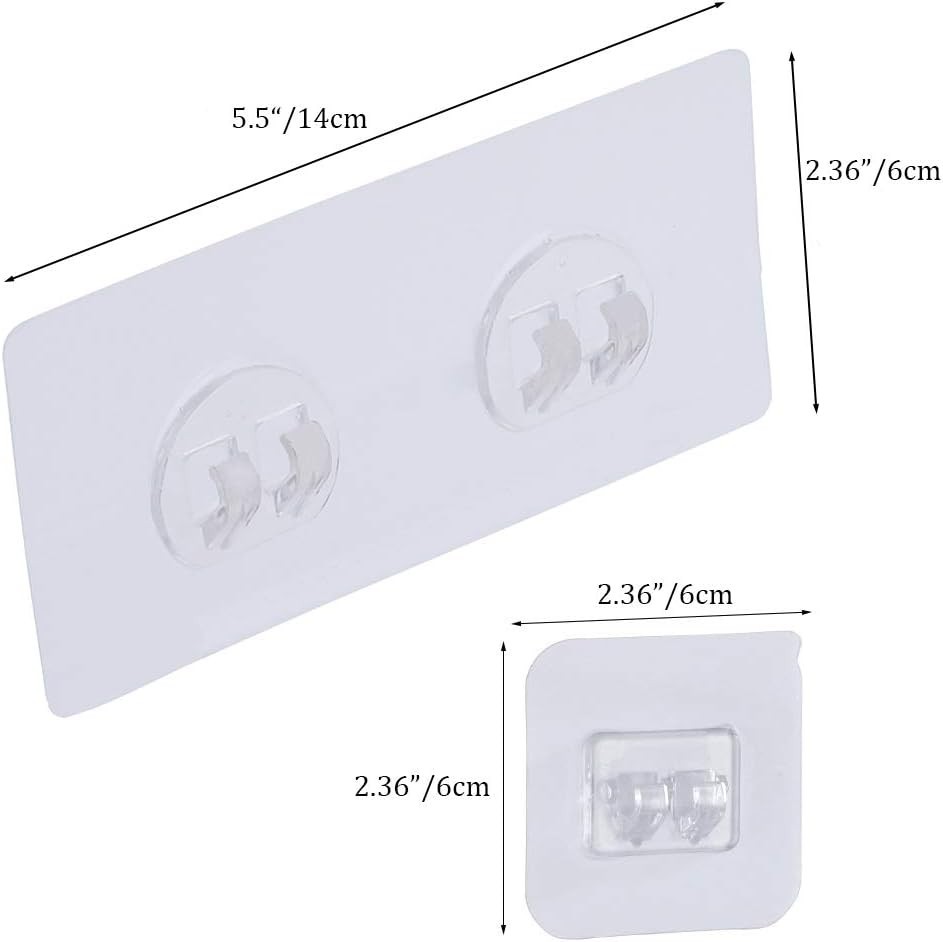 Minimalist 8-Pack Corner Shower Caddy Adhesive Strips - Easy Installation