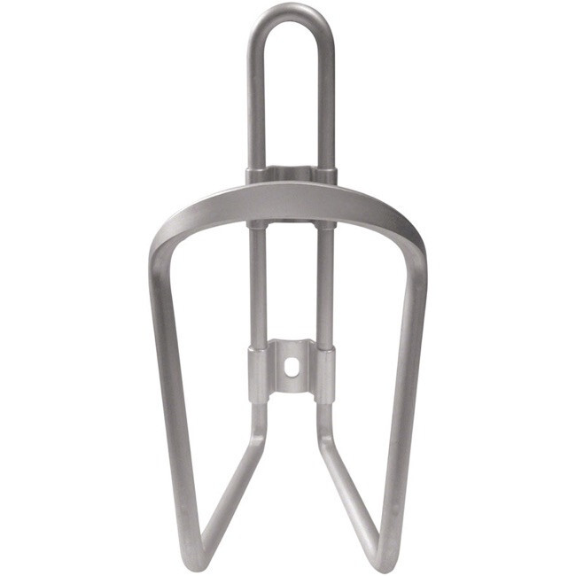 Delta Alloy Water Bottle Cage, Anodized Silver
