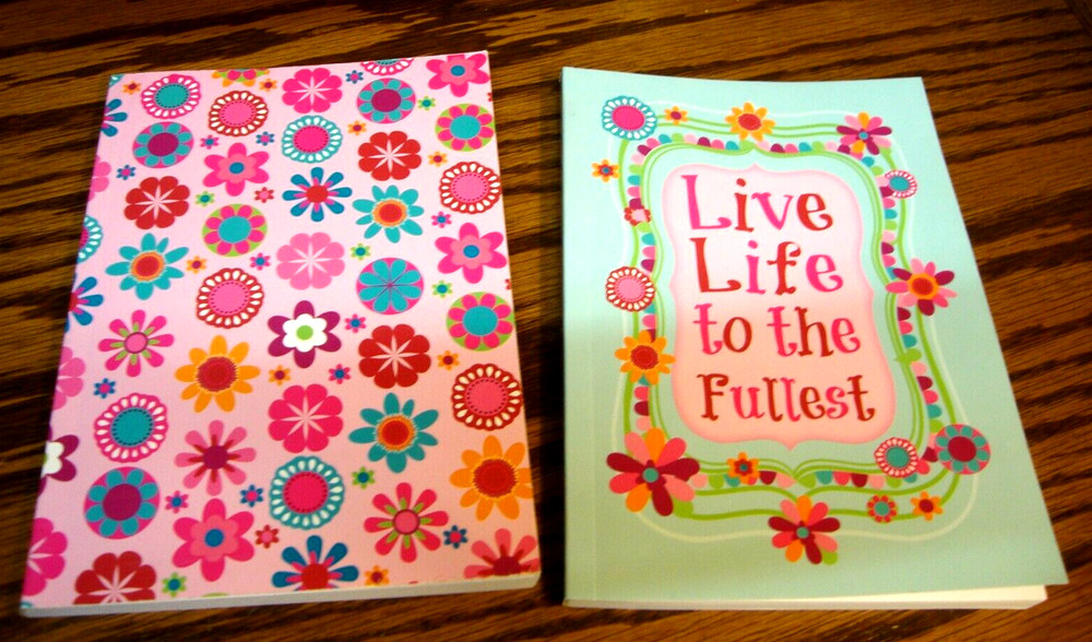 Set (2) Horizon Notebooks Notepad Journal Diary Note Pads~Floral~80 Sheets   665