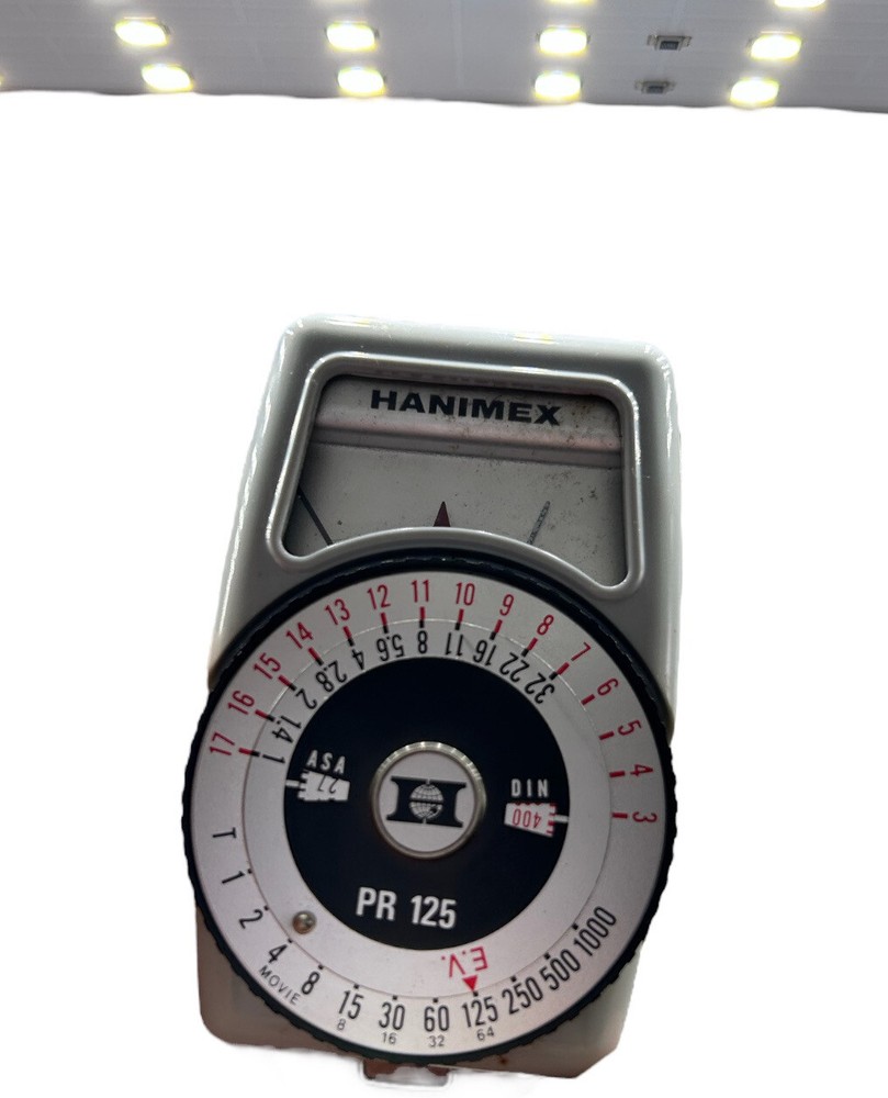 Vintage Hanimex Model PR 125 Handheld Light Meter with Case