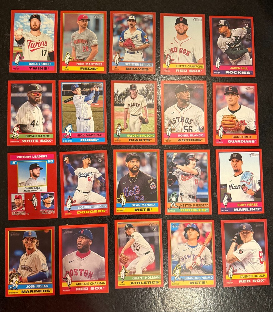 2025 Topps Heritage - Red Border Parallels - Single Cards You Pick FREE SHIPPING