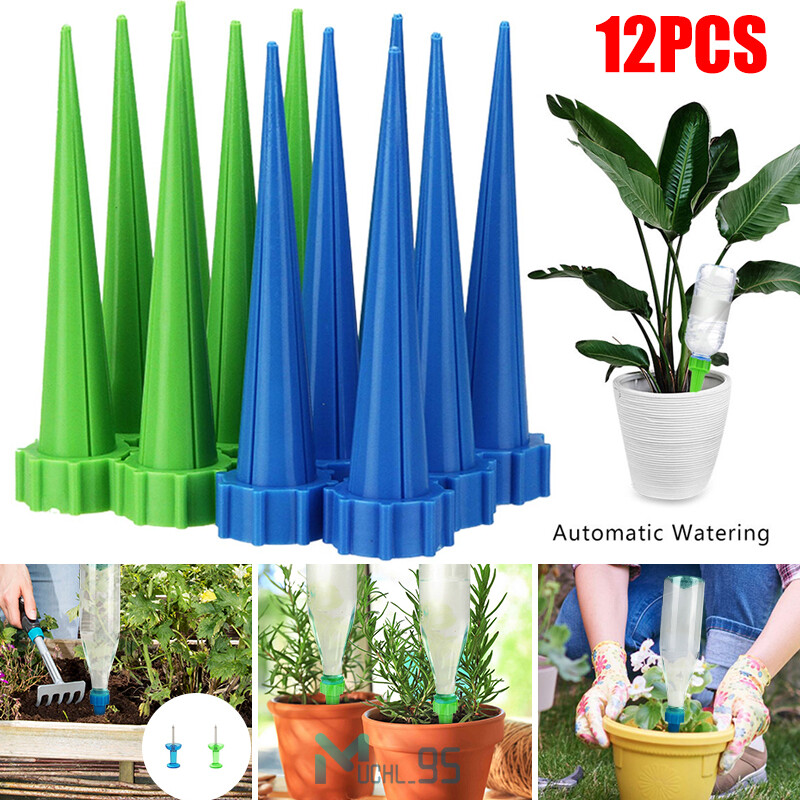12 Self-Watering Spike Automatically Water Your Garden Using Insert Drip Tools!
