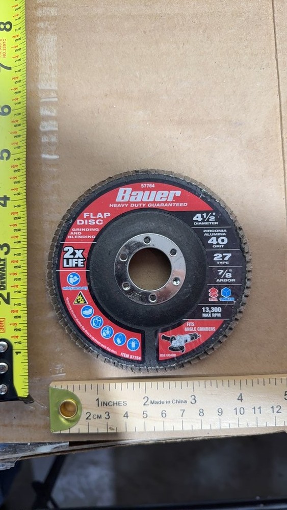 Bauer 4.5-inch Flap Disc 40 Grit