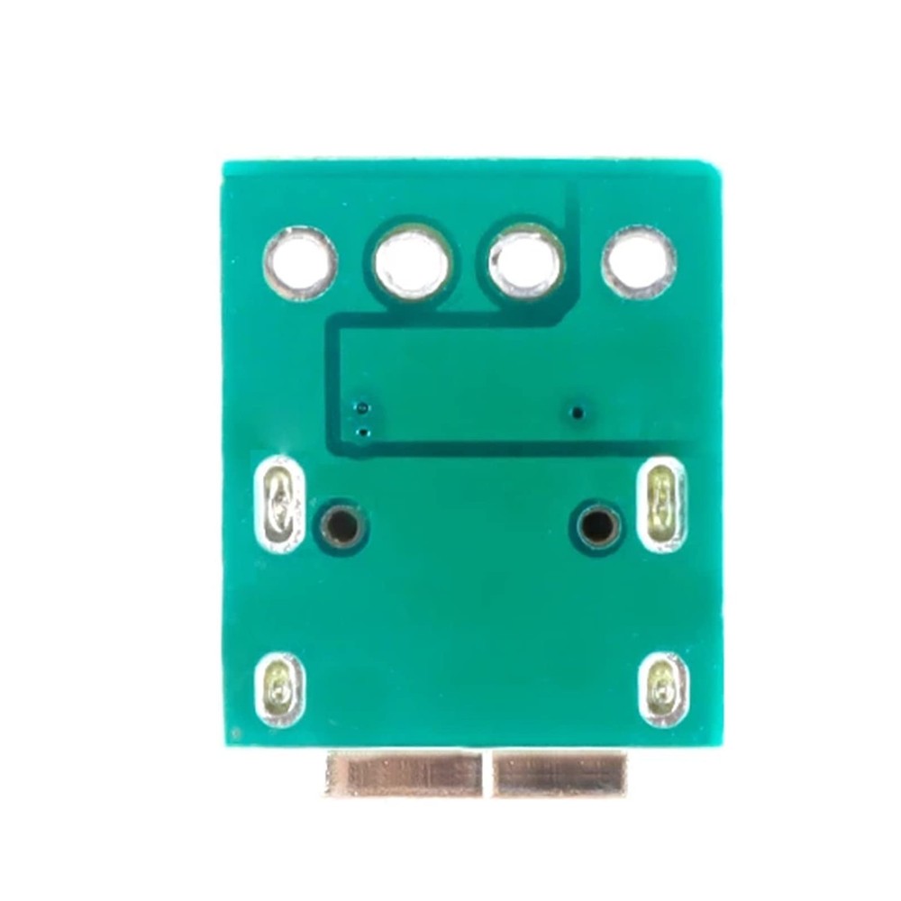 Teansic 10 Pcs USB Type C Connector Board DIY Type-c Connector, Green,Silver