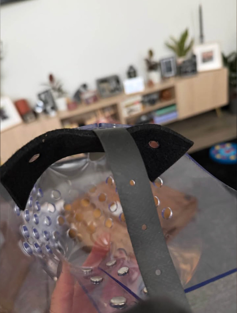 JAFCO 3 Strap Muzzle - Clear - Size 4