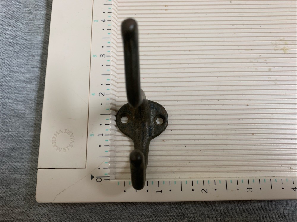 Vintage Cast Brass Double Coat Hook