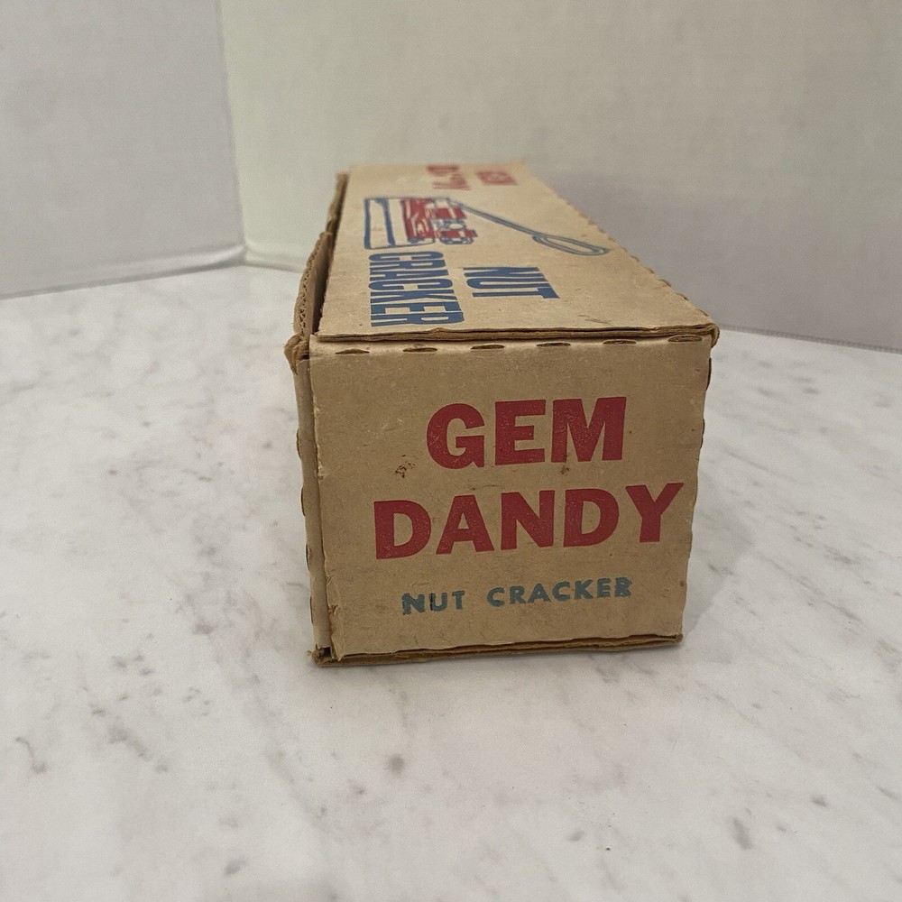 GEM DANDY NUT CRACKER SLIGHTLY USED IN BOX VINTAGE