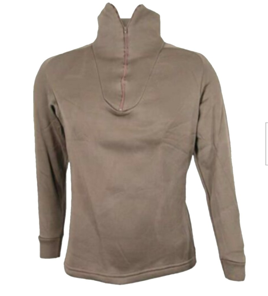 MILITARY POLYPRO Thermal 1/4 Zip Undershirt - NIB - Size Medium - Polypropylene