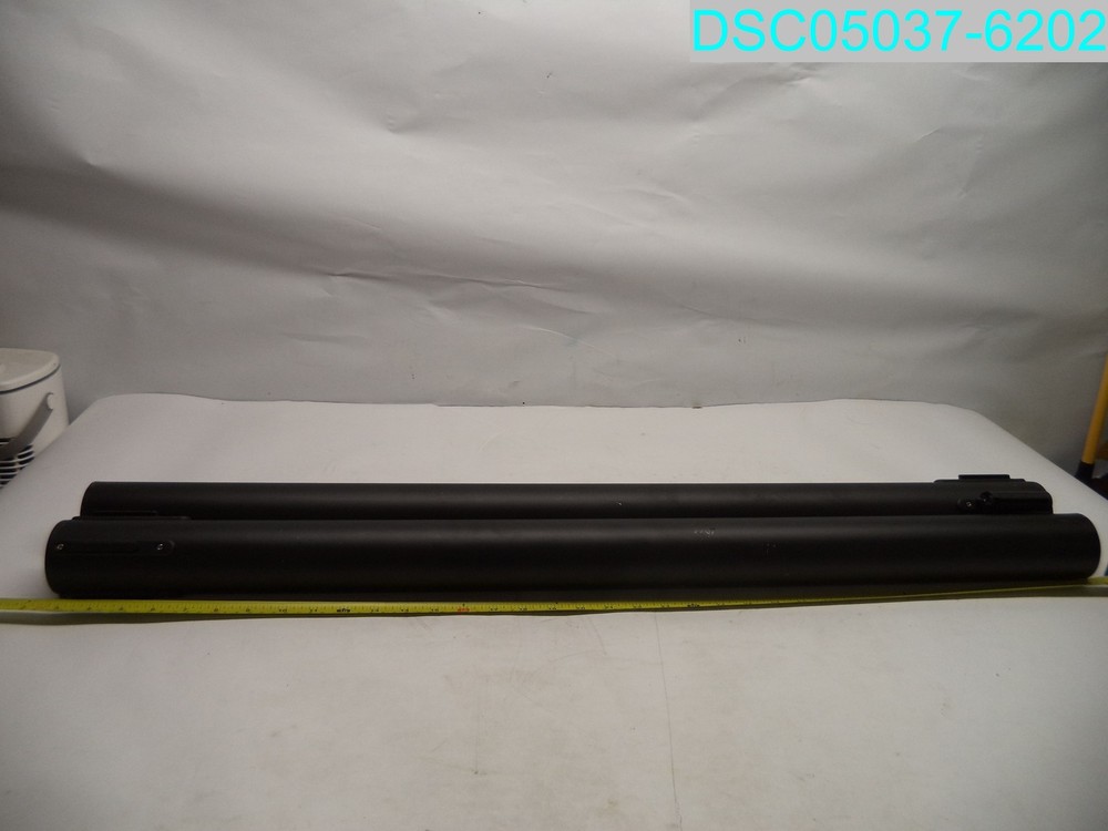 QTY=2: Queue Way Black 37" Retractable Belt Barrier Without Base