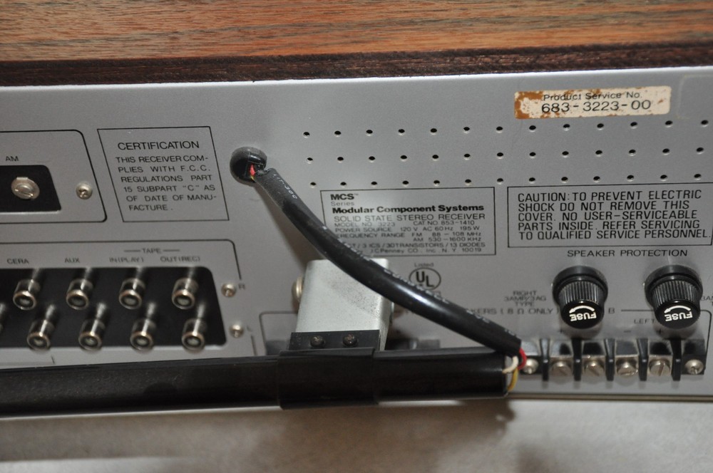 Vintage Modular Component Systems MCS 3223 Stereo Receiver Tested & Working