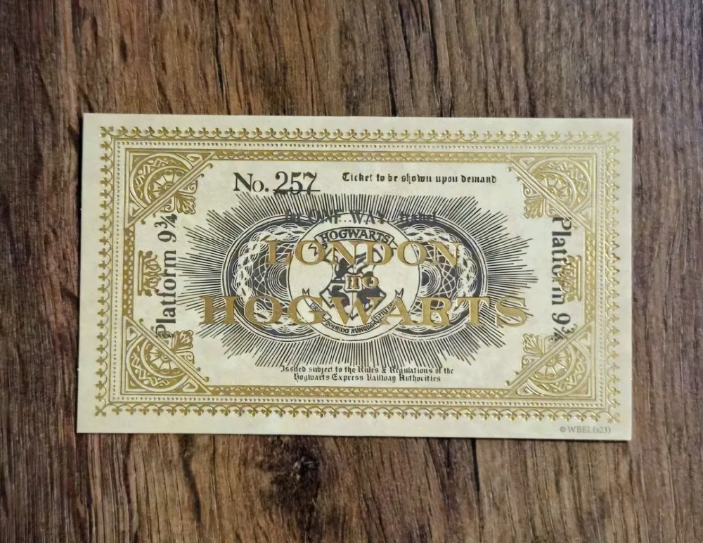 Hogwarts Ticket From London