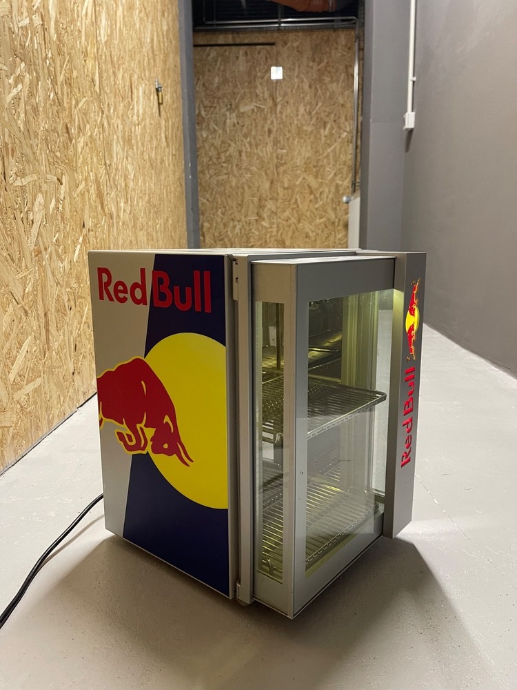 Red Bull mini fridge