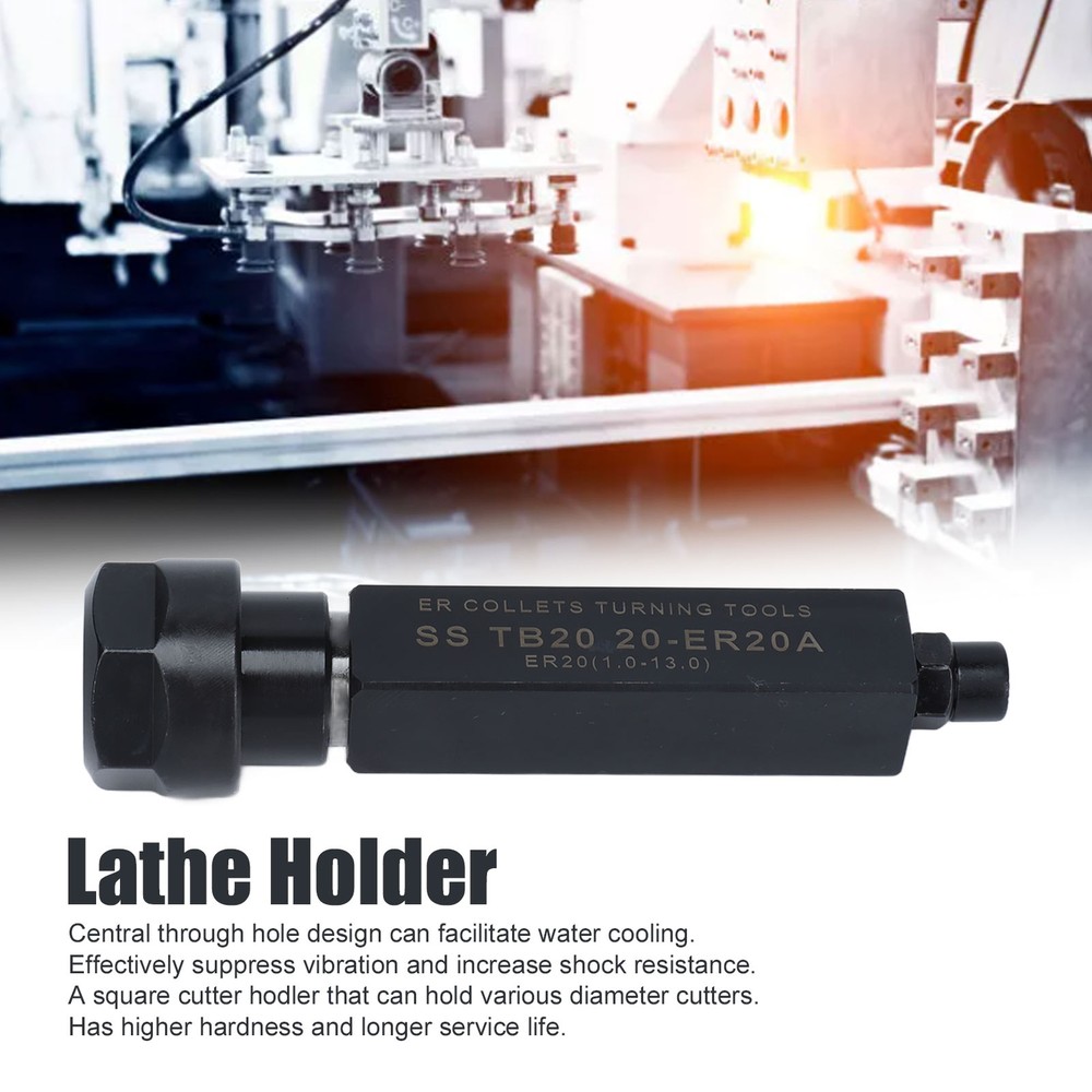 Auxiliary Tool Holder Square CNC Lathe Chuck Fixture Drill Bit Support For E CST