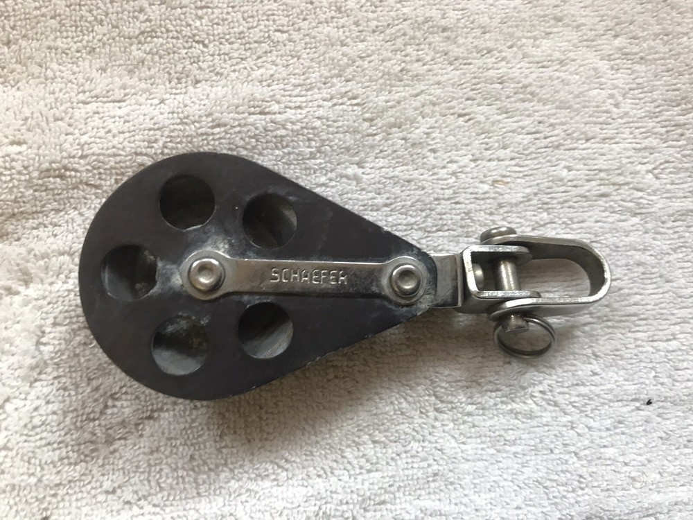 SCHAEFER SINGLE BLOCK  Aluminum Sheave Sailing Rigging (7)