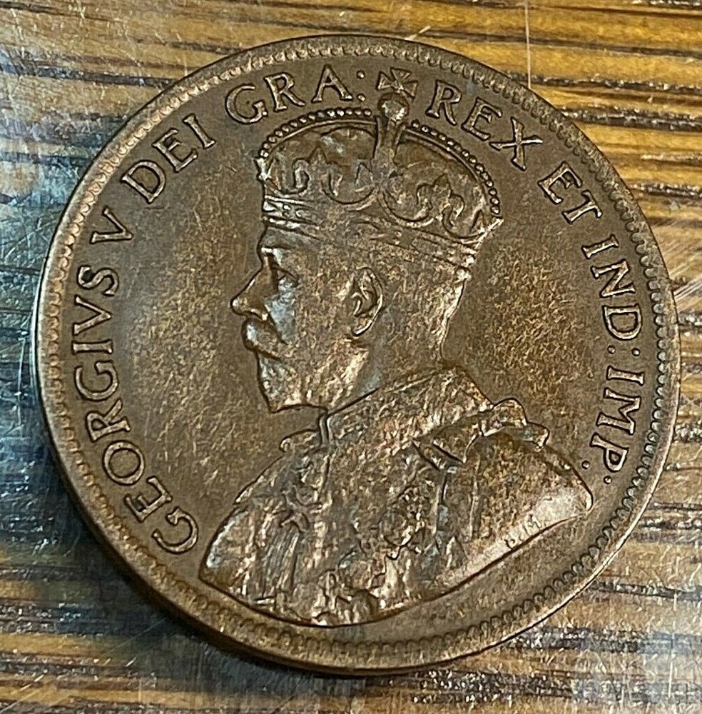 1919 Canada Large Cent Nice Glossy Original AU CHN