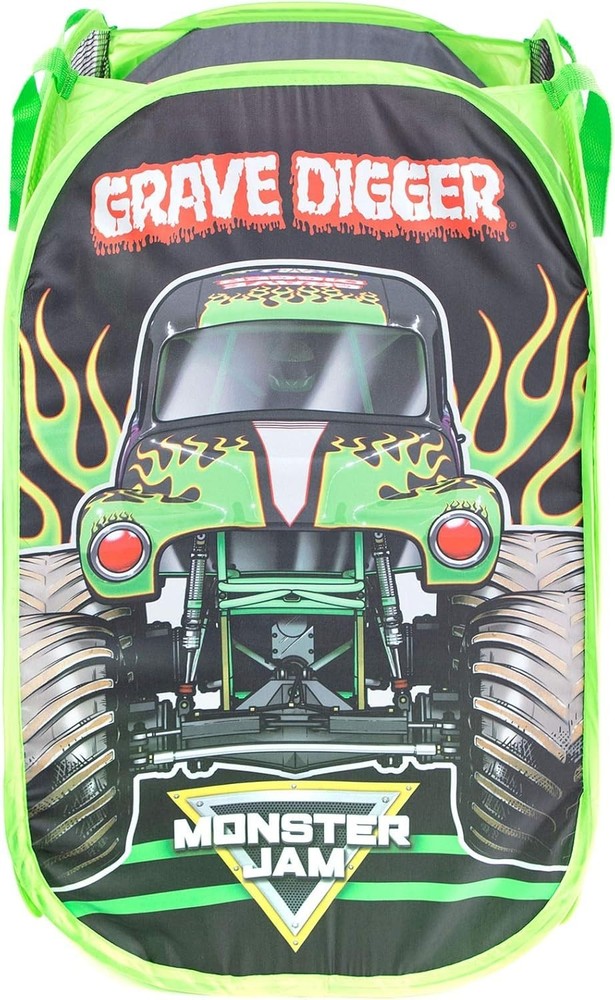 Monster Jam Grave Digger Laundry Hamper - Lightweight and Durable for Easy Use