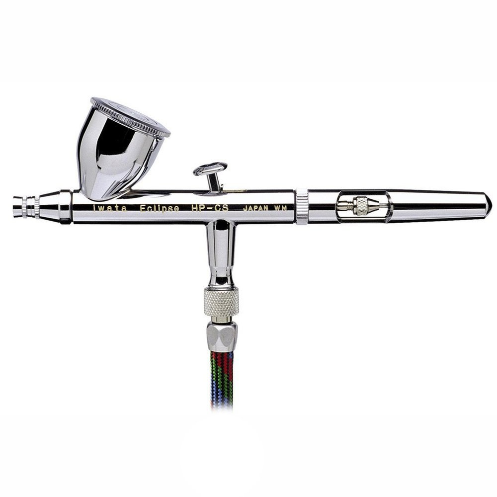 Iwata Eclipse HP-CS Airbrushing System with Silver Jet Air Compressor
