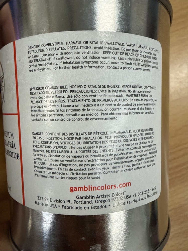 Gamblin Cold Wax Medium 16 Oz *Orm-D