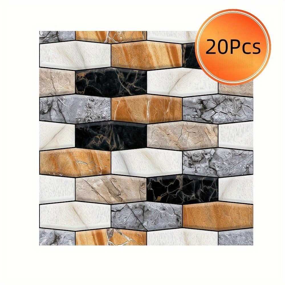 Wall Tile Stickers - Removable for Kitchen/Bathroom Quick Decor